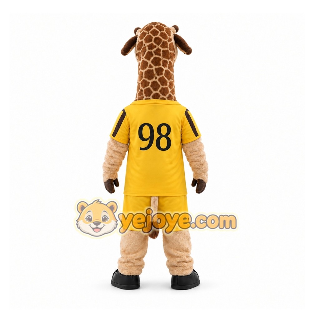 Yellow Giraffe Mascot Costume for Sports Events Yellow Giraffe Mascot Costume for Sports Events