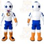 White Soccer Player Mascot Costume for Sports Events