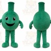 Green Round Flask Mascot Costume for Corporate Events