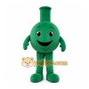Green Round Flask Mascot Costume for Corporate Events