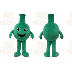 Green Round Flask Mascot Costume for Corporate Events