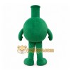 Green Round Flask Mascot Costume for Corporate Events