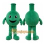 Green Round Flask Mascot Costume for Corporate Events