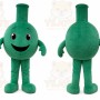 Green Round Flask Mascot Costume for Corporate Events