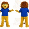 Yellow Lion Mascot Costume for Children's Events
