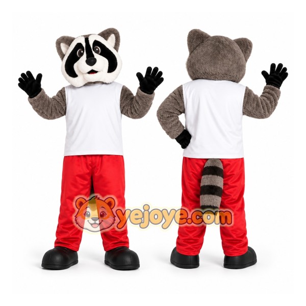 Gray Raccoon Mascot Costume for Events and Promotions