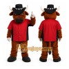 Brown Bull Mascot Costume for Sports Events Brown Bull Mascot Costume for Sports Events