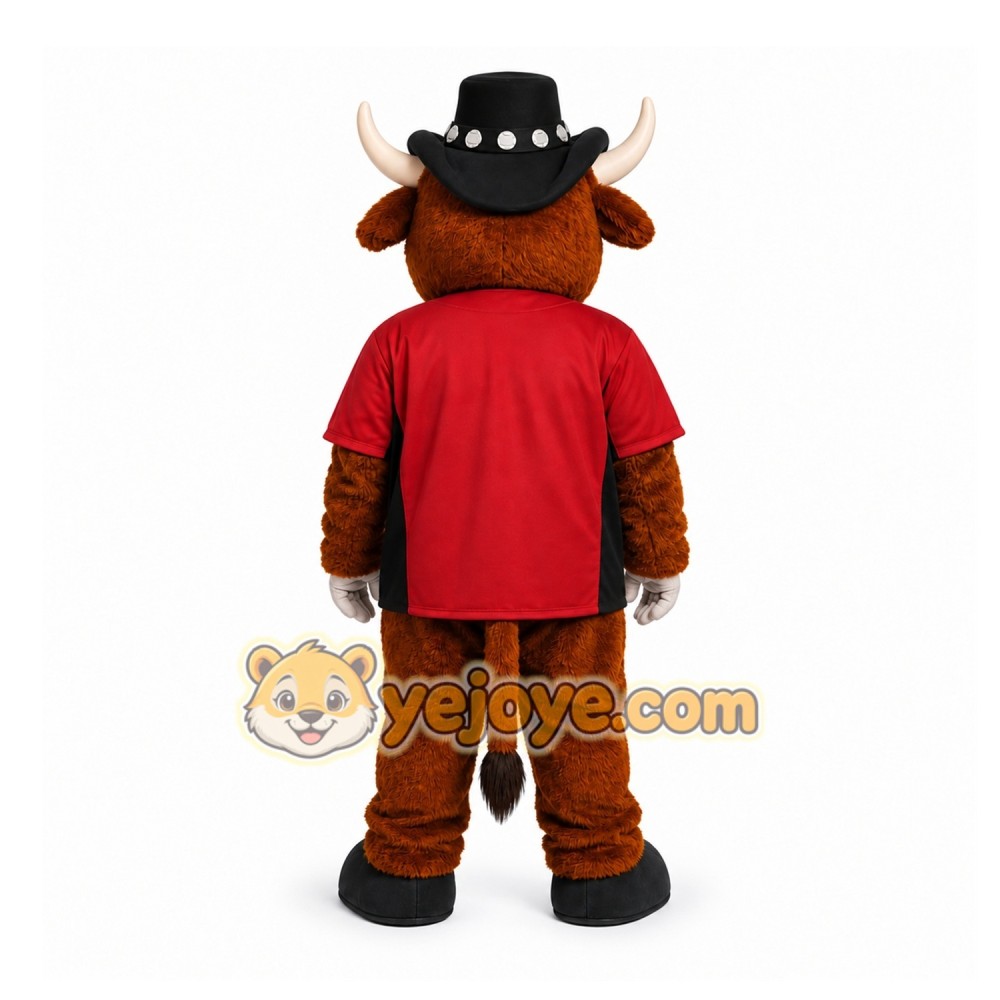 Brown Bull Mascot Costume for Sports Events Brown Bull Mascot Costume for Sports Events