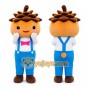 Orange Pinecone Character Mascot Costume for Events and Promotions