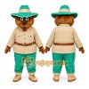 Green Bear Ranger Mascot Costume for Events and Promotions Green Bear Ranger Mascot Costume for Events and Promotions