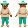 Green Bear Ranger Mascot Costume for Events and Promotions