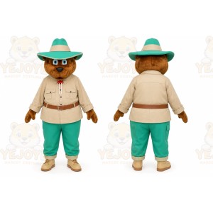 Green Bear Ranger Mascot Costume for Events and Promotions