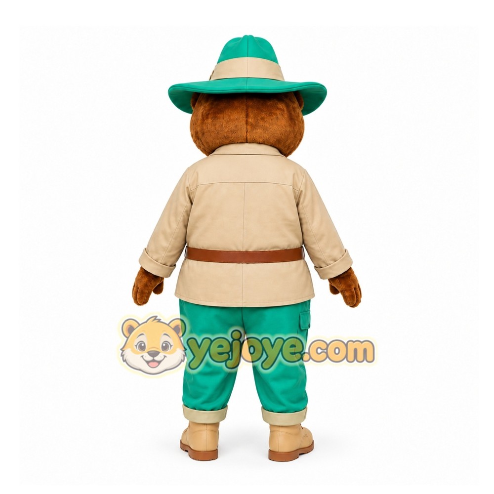 Green Bear Ranger Mascot Costume for Events and Promotions Green Bear Ranger Mascot Costume for Events and Promotions