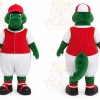 Green Dinosaur Mascot Costume for Children's Events
