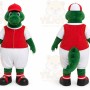 Green Dinosaur Mascot Costume for Children's Events