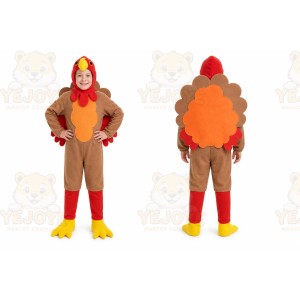 Brown Turkey Mascot Costume for Holiday Events