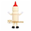 White Sauce Bottle Mascot Costume for Restaurant Promotions White Sauce Bottle Mascot Costume for Restaurant Promotions