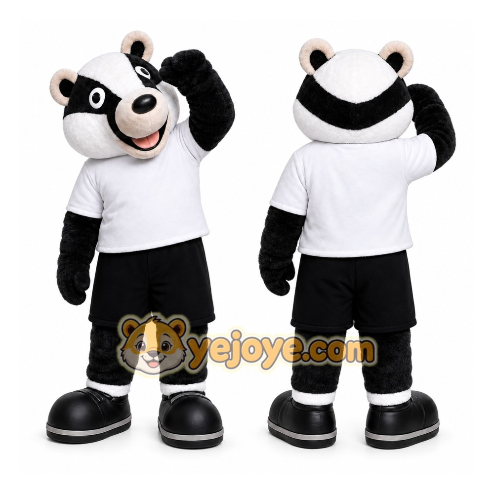 Black Badger Mascot Costume for Events and Promotions Black Badger Mascot Costume for Events and Promotions