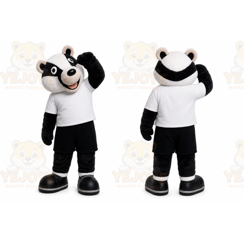 Black Badger Mascot Costume for Events and Promotions