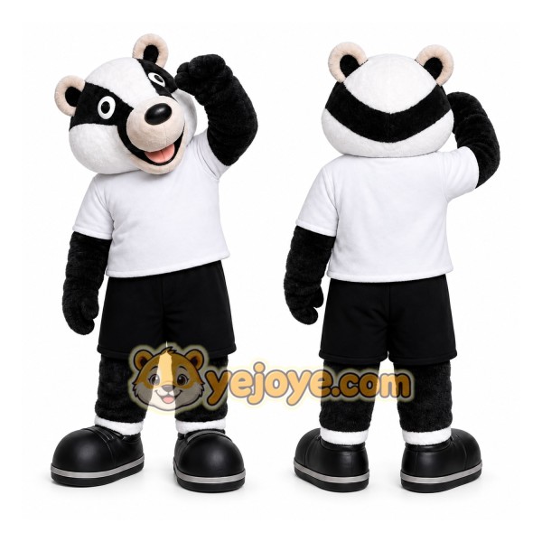 Black Badger Mascot Costume for Events and Promotions