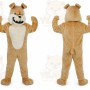 Brown Bulldog Mascot Costume for Sports Events
