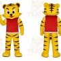 Yellow Tiger Mascot Costume for Sports Events