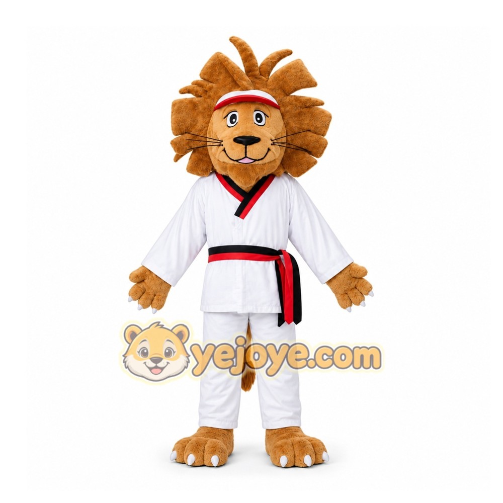 Brown Lion Mascot Costume for School Events Brown Lion Mascot Costume for School Events