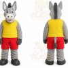 Gray Donkey Mascot Costume for Events and Promotions