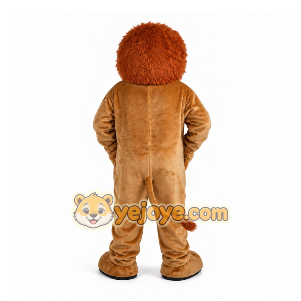 Brown Lion Mascot Costume for School Events Brown Lion Mascot Costume for School Events