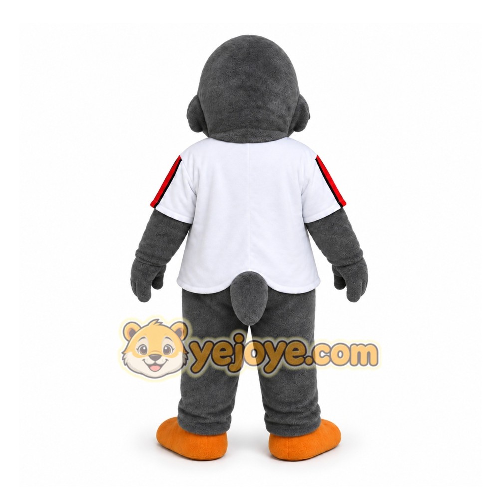 Gray Bird Mascot Costume for Sports Events Gray Bird Mascot Costume for Sports Events