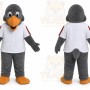 Gray Bird Mascot Costume for Sports Events
