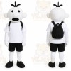 White Cartoon Boy Mascot Costume for Children's Events