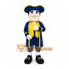 Blue Colonial Man Mascot Costume for Events and Promotions Blue Colonial Man Mascot Costume for Events and Promotions