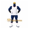 Blue Masked Superhero Mascot Costume for Events and Promotions Blue Masked Superhero Mascot Costume for Events and Promotions