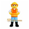 Yellow Construction Worker Mascot Costume for Events and Promotions Yellow Construction Worker Mascot Costume for Events and Promotions