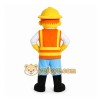 Yellow Construction Worker Mascot Costume for Events and Promotions Yellow Construction Worker Mascot Costume for Events and Promotions