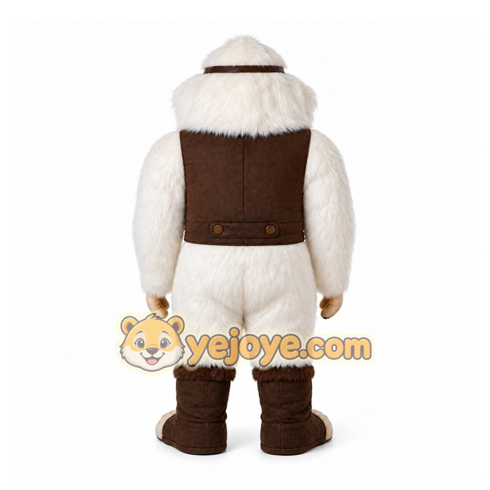 White Yeti Mascot Costume for Holiday Events