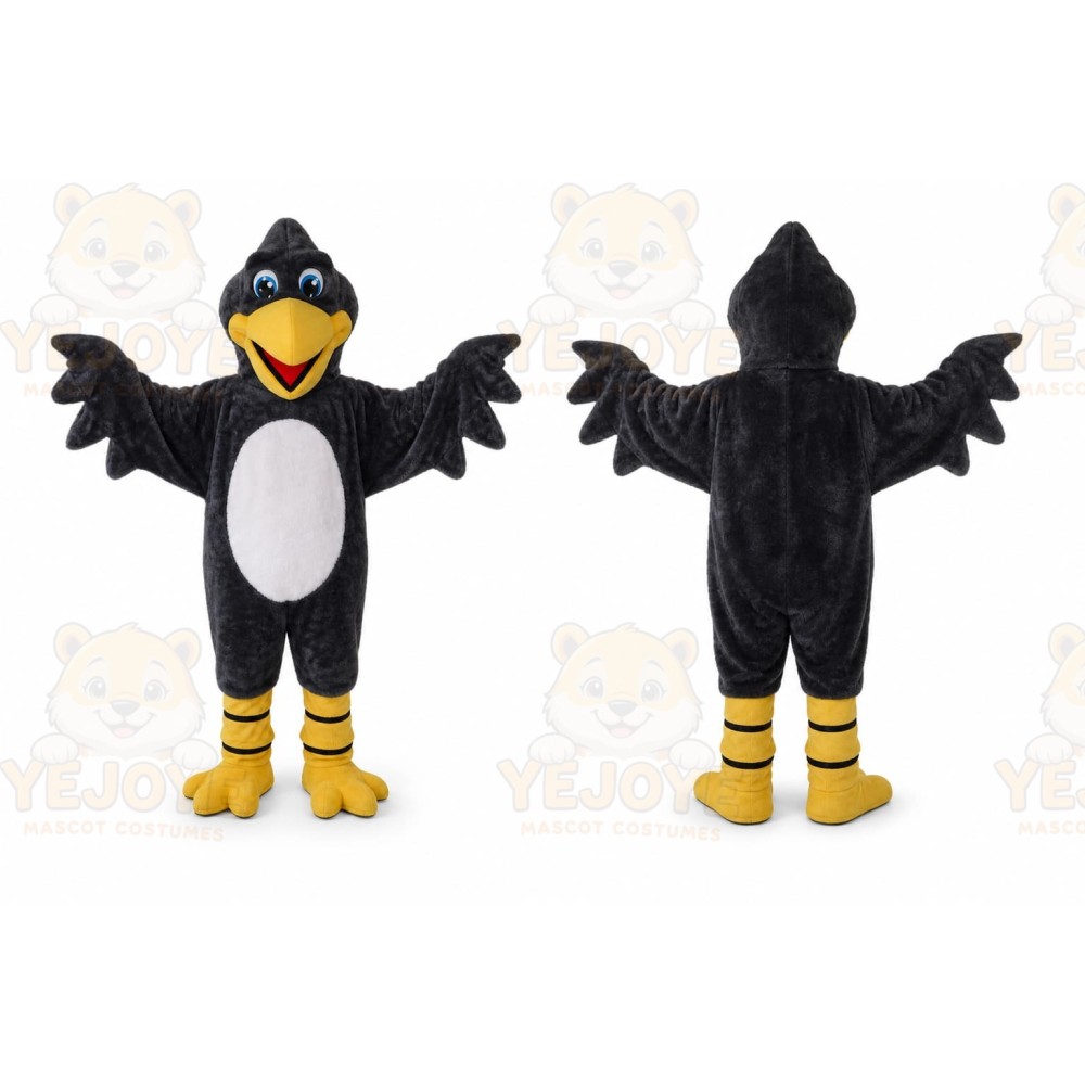 Black Bird Mascot Costume for Events and Promotions