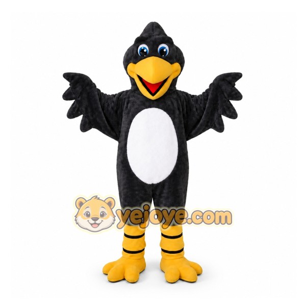 Black Bird Mascot Costume for Events and Promotions Black Bird Mascot Costume for Events and Promotions