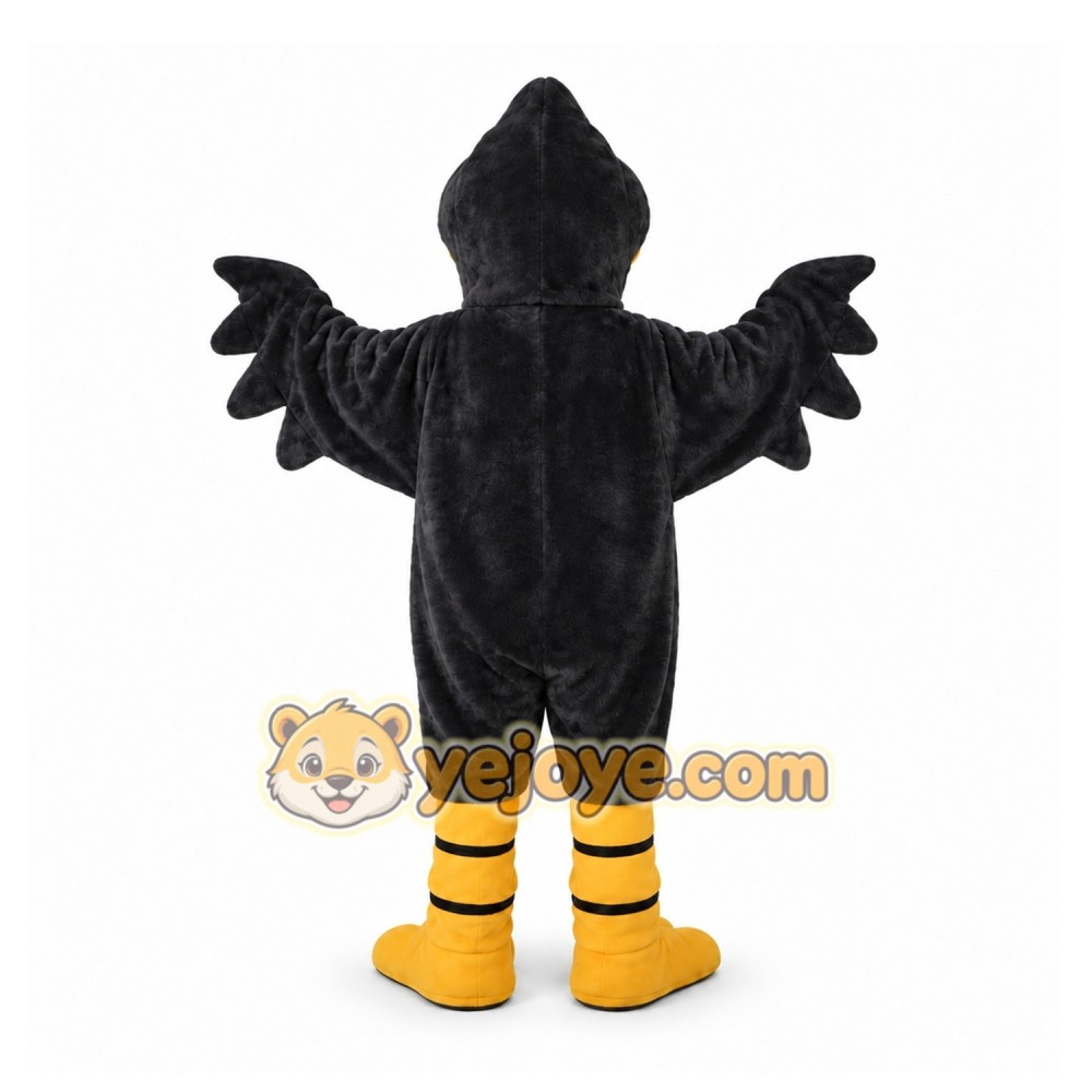 Black Bird Mascot Costume for Events and Promotions