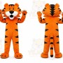 Orange Tiger Mascot Costume for Events and Promotions