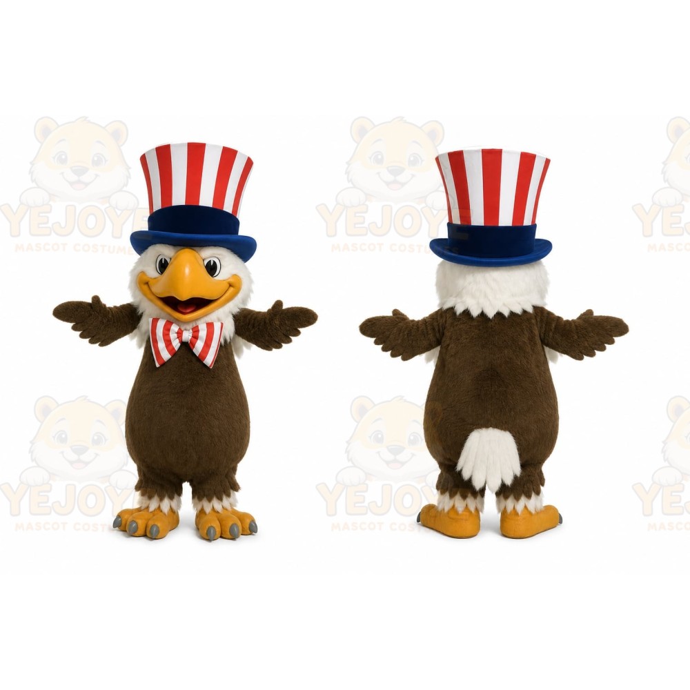 Brown Eagle Mascot Costume for Holiday Events