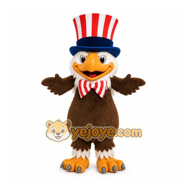 Brown Eagle Mascot Costume for Holiday Events
