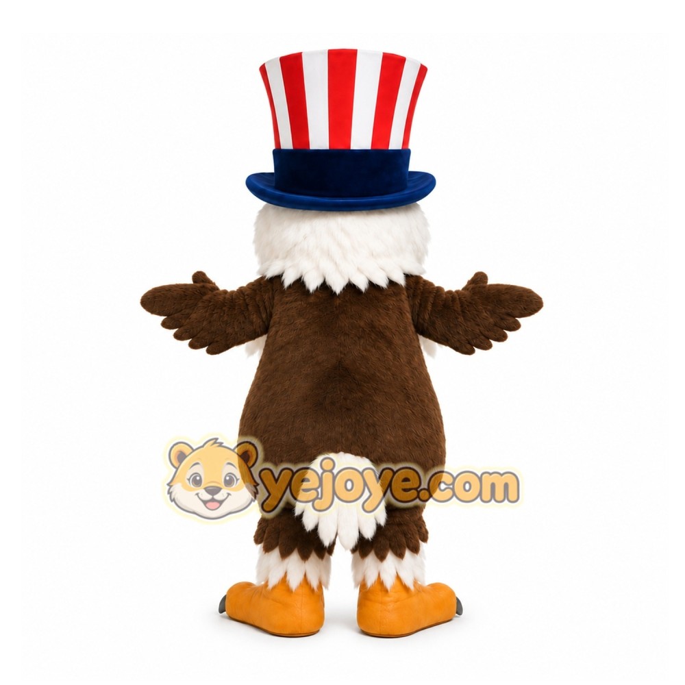 Brown Eagle Mascot Costume for Holiday Events Brown Eagle Mascot Costume for Holiday Events