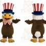 Brown Eagle Mascot Costume for Holiday Events