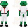 Green Frog Mascot Costume for Sports Events
