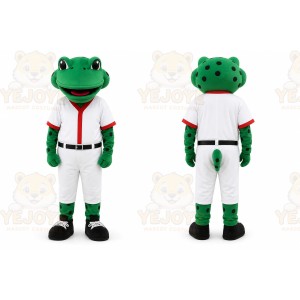 Green Frog Mascot Costume for Sports Events
