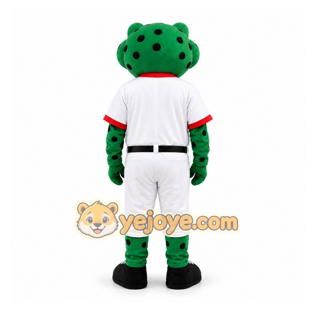 Green Frog Mascot Costume for Sports Events