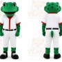 Green Frog Mascot Costume for Sports Events