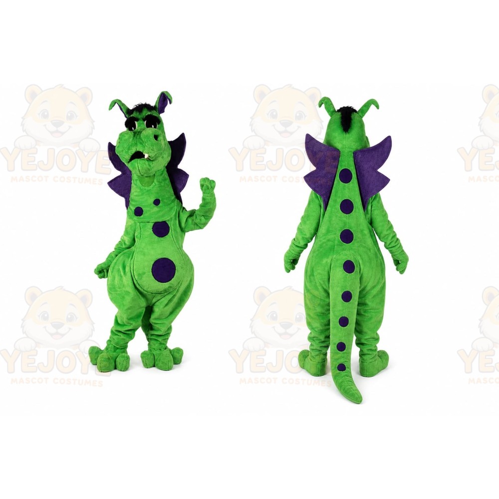 Green Dragon Mascot Costume for Children's Events